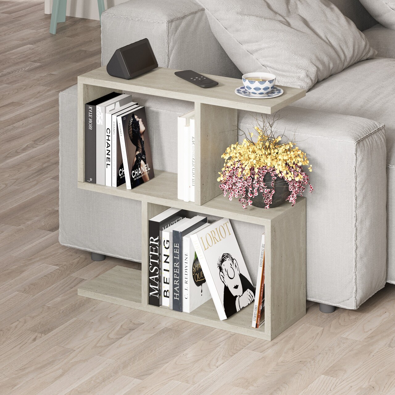 Masuta de cafea, Hanah Home, Homemania -Travertine, 60x60x20 cm, Travertin - imagine 6